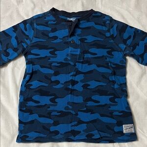 OshKosh B'gosh Vibrant Blue Knit Long Sleeves Top